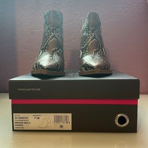 Vince Camuto snake skin boot